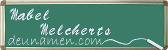 Mabel Melcherts Visitenkarte